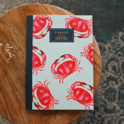 Carnet A5 Le Crabe | Bleu Coquille - Les Carnets A5 par Julia Cadiou – Image 2