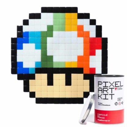 Rainbow Shroom - Art Kit by Pixel Corner - Kubbick, déco geek en verre recyclé